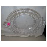 Antique Glass Prescott Stark - 1776 - 1876 Oval