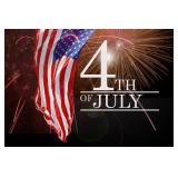 Saturday - July 4th @ 1 PM
