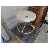 Rolling Stool = 17&1/2" x 16" wide