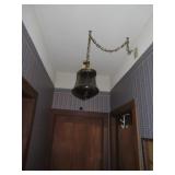 Vintage Swag Lamp with Chain