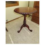 Antique Claw Foot Table = 29" tall x 24" wide