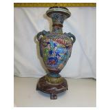 Vintage Japan Lamp Base with Marble Bottom = 14"