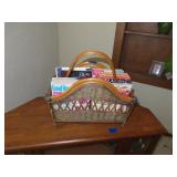 Wicker Magazine Rack = 18" x 20" x 10&1/2"