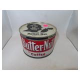 Vintage Butter Nut 1 Pound Coffee Tin - Omaha