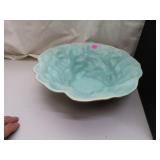 Vintage Synar Ceramic Pottery Bowl = 10&1/2" x