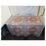 Vintage Hand Sewn Baby Quilt = 32&3/4" x 32&3/4"
