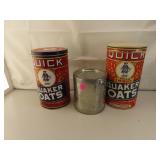 Vintage Quaker Oats Tin & Box (both reproduction)&