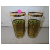 2 Georges Briard? Hi Ball Glasses = 5&5/8" each