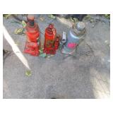NO SHIPPING - 3 Hydraulic Bottle Jacks