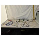 Quart Bag with Necklaces - Earrings & Lapel Stick