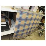 Vintage Woven Wool Blanket = 73" x 69"