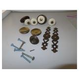 4 Antique Porcelain Drawer Knobs & more