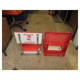 2 Folding Bleacher Seats - 1= Nebraska