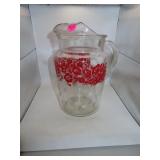 Vintage Mid-Century Pitcher with Ice Lip = 9&1/4"