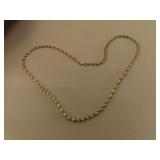 Ornate Vintage 925 Silver Necklace = 20"