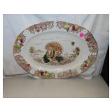 Vintage Turkey Platter = 16&1/2" x 12&1/4"