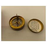 Vintage Sun Dial Compass USA