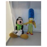 Stuffed Goofy & Simpson