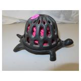 Vintage Cast Iron Turtle String Holder = Made in