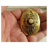 Vintage Ornate Locket Pendant
