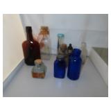 Lot of 19 Medicine - Ink & other Bottles (Brown