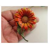 Vintage Flower Brooch Pin