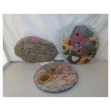 3 Poly Stepping Stones - Largest = 10&1/2"