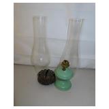 Vintage Mini Oil Lamp and other parts