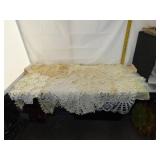 Large Lot of Vintage Fancy Work -Table Runner &