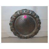 Solid Copper Gregorian Hammered Floral Wall