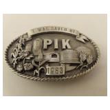 Vintage 1983 Pewter Belt Buckle - I was Saved by