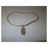 62.18 grams 925 Silver Necklace & Pendant