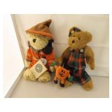 2 Halloween Boyds Bears - Tallest = 11&1/2"