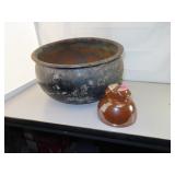 Antique Cream Separator Bowl & more