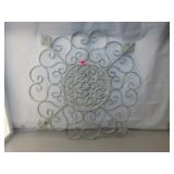 Vintage Cast Iron & Wrought Iron Ornate Piece =