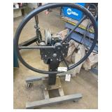 pipe bender on rollers