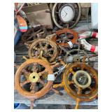 Many ship wheels 