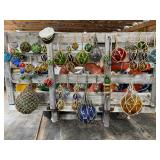 Japanese fishing floats decor 
