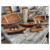 Wooden boat models 