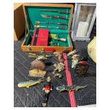 Cast iron openers and figurines 