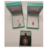 14 k ametrine stone pendant / lighthouse pendant / tanzanite pendant 