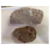 Pudding stone slabs 