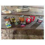 Vintage oil cans 