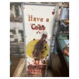 Early store vintage coke cola sign 