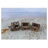 handmade wooden train