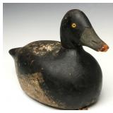 AN ANTIQUE MASON BLUE BILL DRAKE WORKING DECOY AN ANTIQUE MASON BLUE BILL DRAKE WORKING DECOY