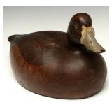 A BLUEBILL HEN WOOD DECOY, LAKE ST. CLAIR, MICH. A BLUEBILL HEN WOOD DECOY, LAKE ST. CLAIR, MICH.