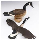 STAVELY AND REINERI CANADIAN GEESE WOOD CARVINGS