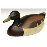 A MALLARD DRAKE DECOY SIGNED KEN HARRIS