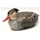 A JOHN MULAK (B.1943) MERGANSER DRAKE DECOY A JOHN MULAK (B.1943) MERGANSER DRAKE DECOY